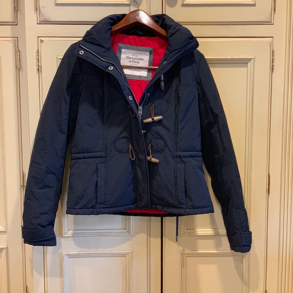 Abercrombie and Fitch Navy Puffer Jacket
